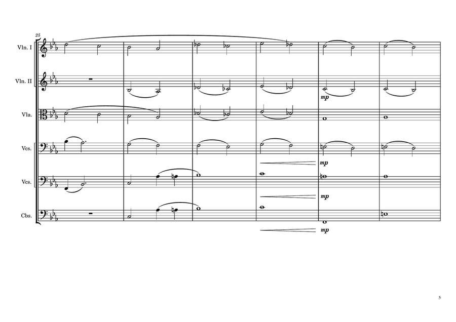 Poem for Italy: Night and Day - Score Only String Orchestra scores gallery preview page 5