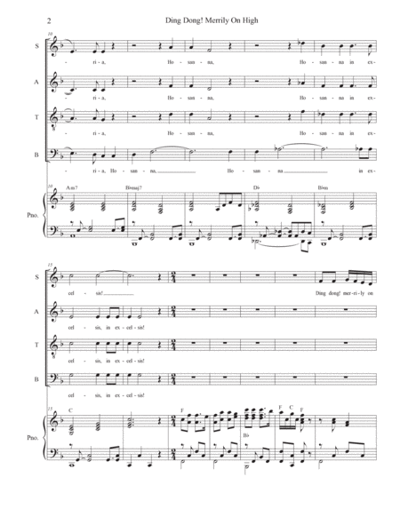 Ding Dong! Merrily On High (SATB) image number null