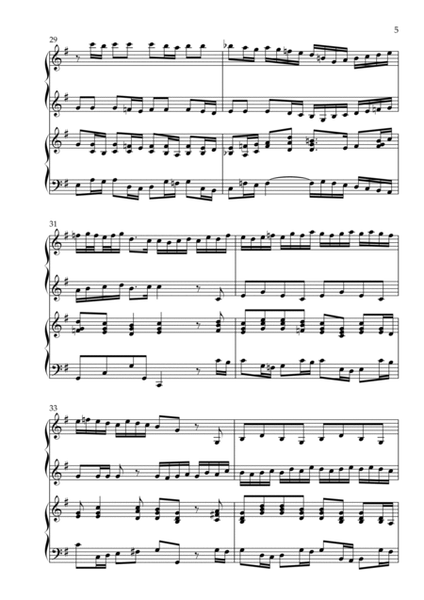 Brandenburg Concerto No. 3 in G Major, BWV 1048 (arr. for Organ Duet) by Johann Sebastian Bach