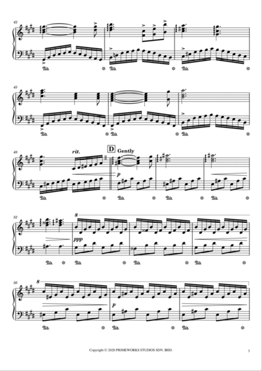 Mama (ada Dihatimu Selalu) Piano Solo scores gallery preview page 3