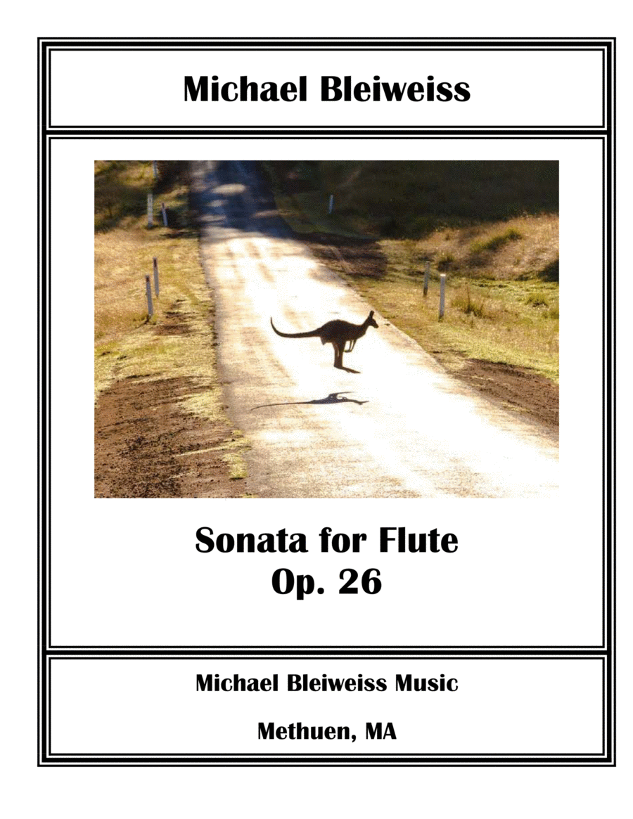 Sonata Op. 26 for Solo Flute Flute Solo scores gallery preview page 1