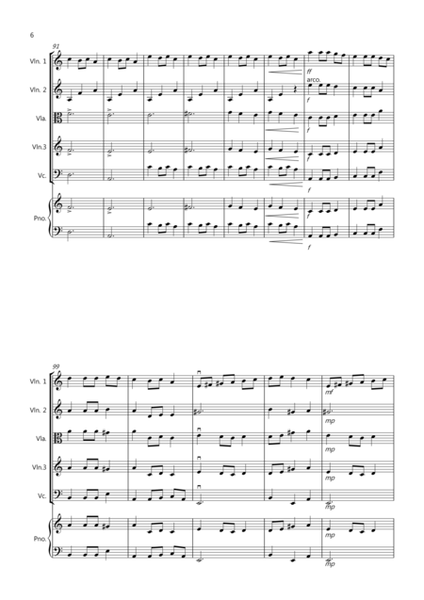 3 Easy Christmas Pieces for String Quartet (volume one) image number null