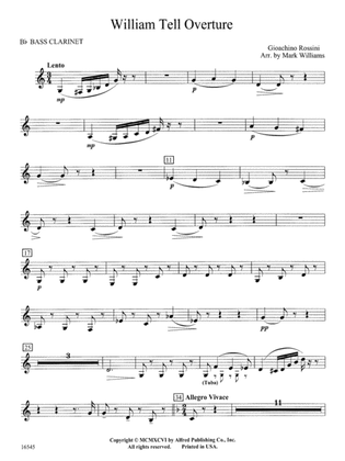 William Tell Overture: B-flat Bass Clarinet