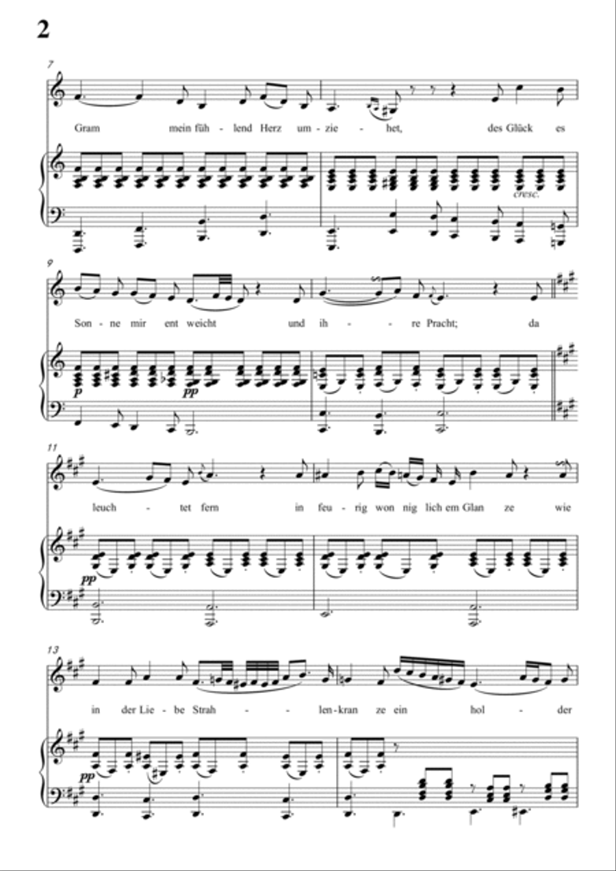 Schubert-Blondel zu Marien in a minor,for Vocal and Piano Voice scores gallery preview page 3