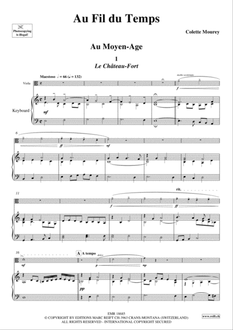 Au Fil Du Temps Viola scores gallery preview page 3