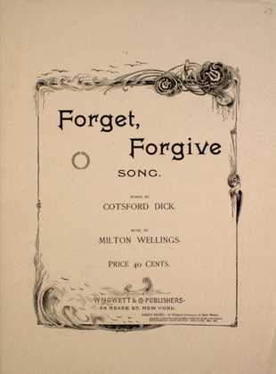 Forget, Forgive. Song