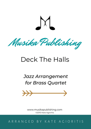 Book cover for Deck the Halls - Jazz Carol for Brass Quartet