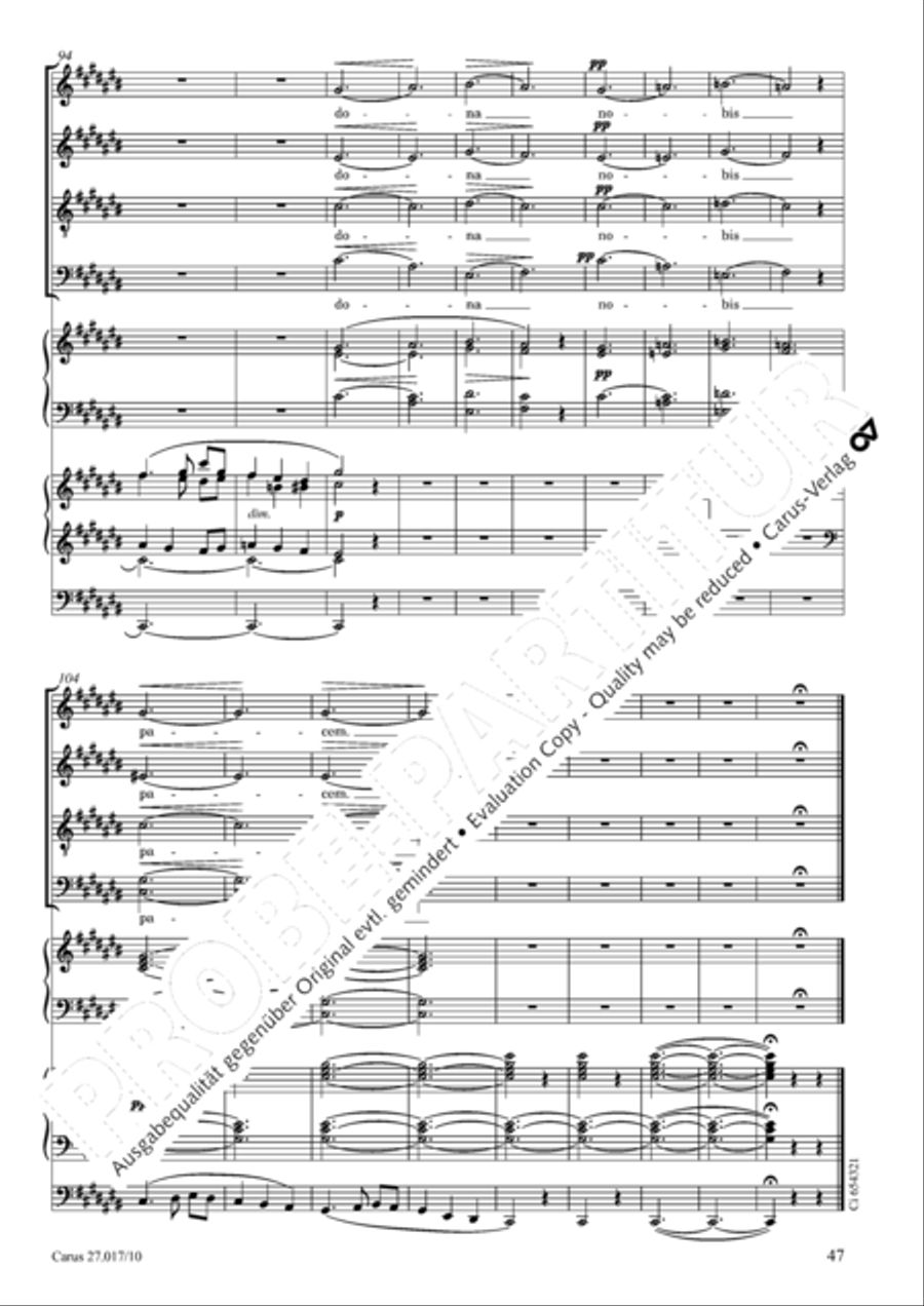 Messe solennelle en ut diese mineur 4-Part scores gallery preview page 48