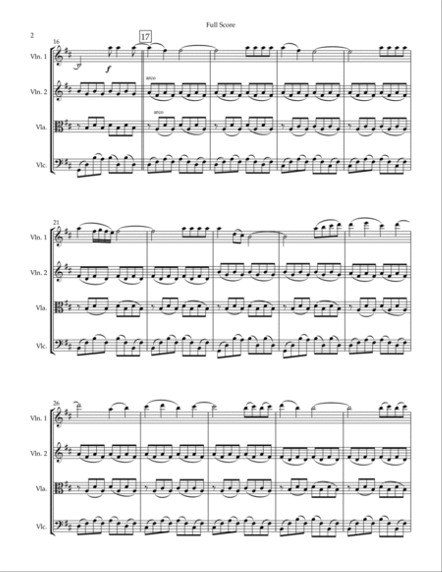 Secrets Secrets String Quartet scores gallery preview page 2