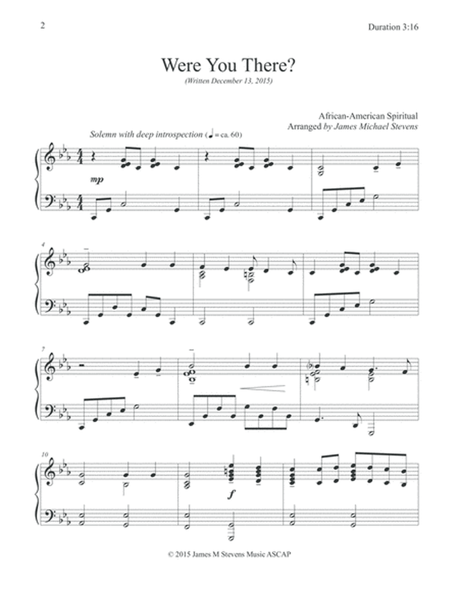 Were You there? (Piano Hymn Arrangement) image number null