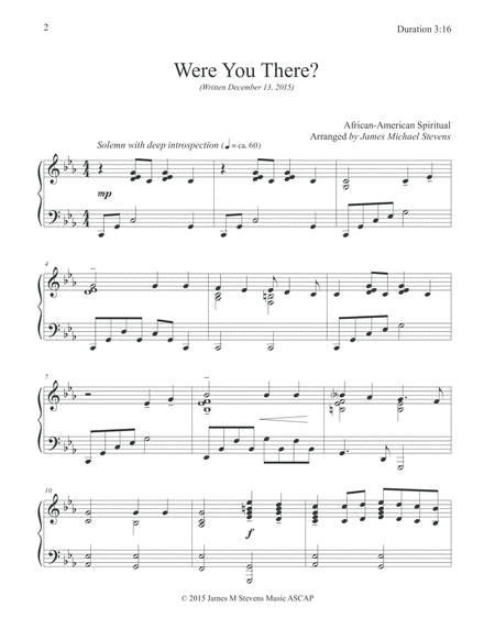 Were You there? (Piano Hymn Arrangement) image number null