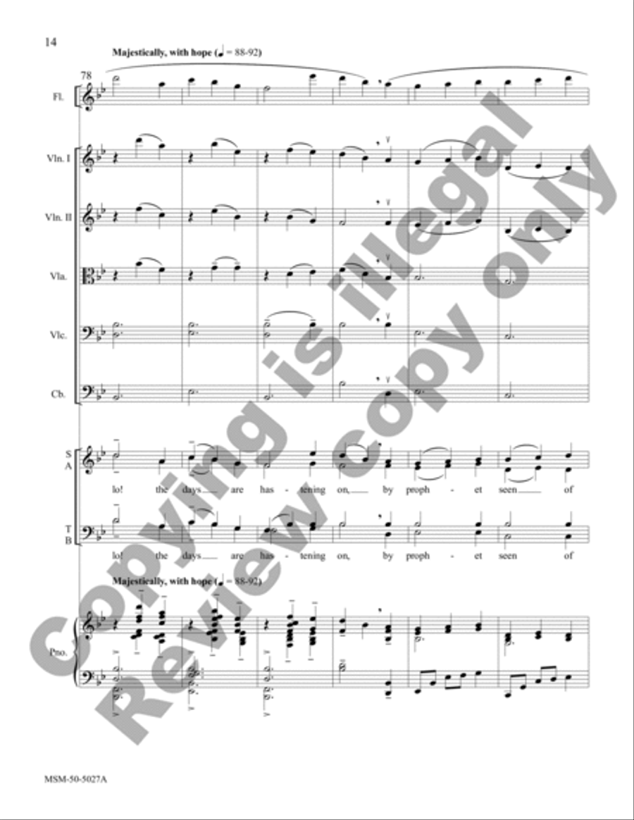 It Came Upon the Midnight Clear (Chamber Orchestra Score) It Came Upon the Midnight Clear (Chamber Orchestra Score) Choir scores gallery preview page 8