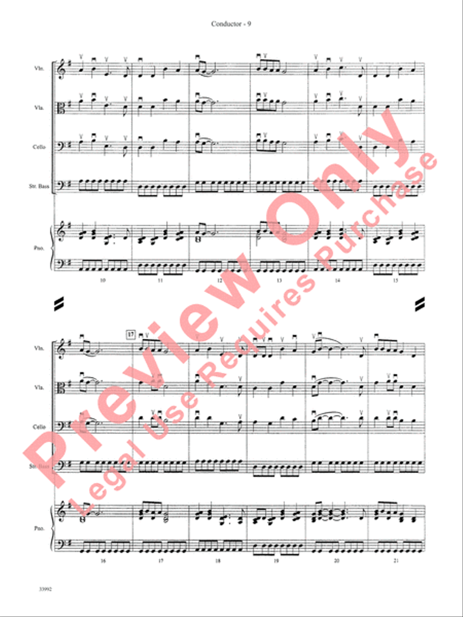 Great Themes from TV and Movies String Orchestra scores gallery preview page 10