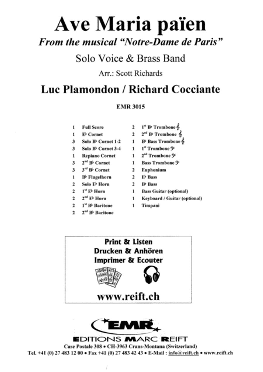 Ave Maria Paien Ave Maria Paien Brass Band scores gallery preview page 2