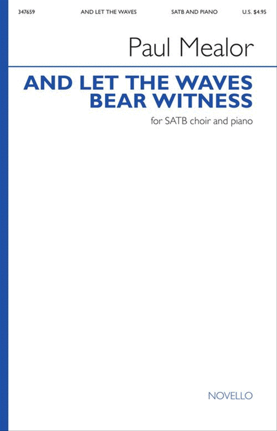 And Let the Waves Bear Witness 4-Part scores gallery preview page 2