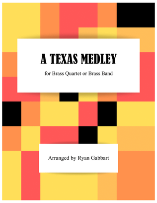 Book cover for A Medley of Texas Songs for Brass Ensemble (Beginner Level)