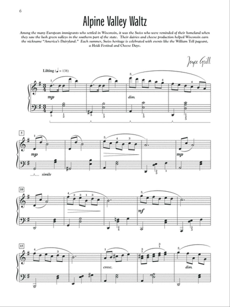 Snapshots of Wisconsin Snapshots of Wisconsin Piano Method scores gallery preview page 3