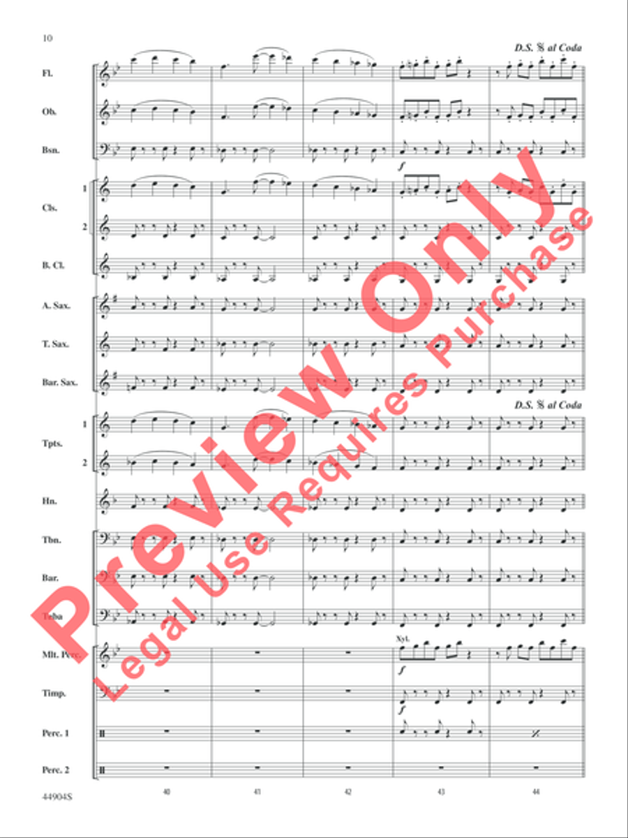 Vivo! Vivo! Concert Band scores gallery preview page 11