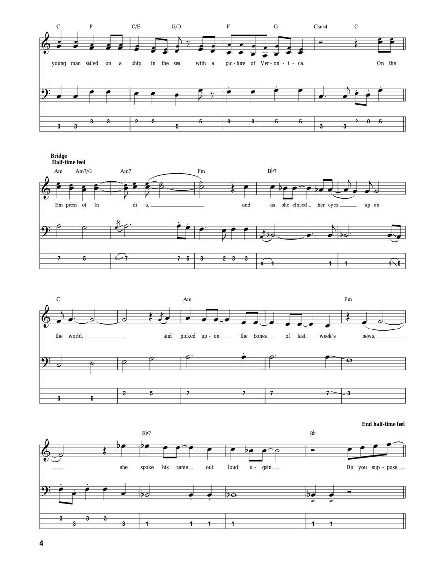 Veronica Veronica Acoustic Guitar scores gallery preview page 4