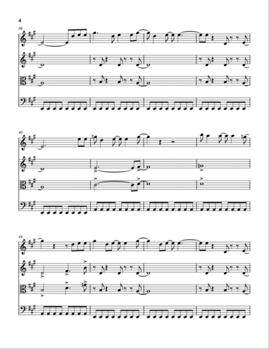 Shakedown Shakedown String Quartet scores gallery preview page 5