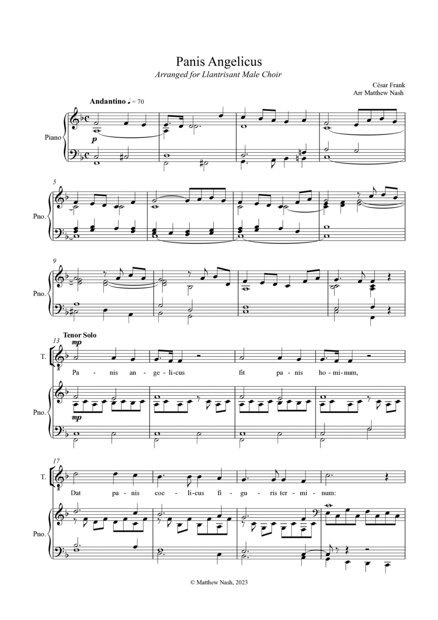 Panis Angelicus TTBB scores gallery preview page 1
