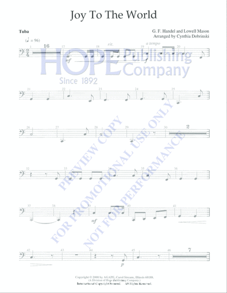 Joy to the World 5-Octaves scores gallery preview page 9