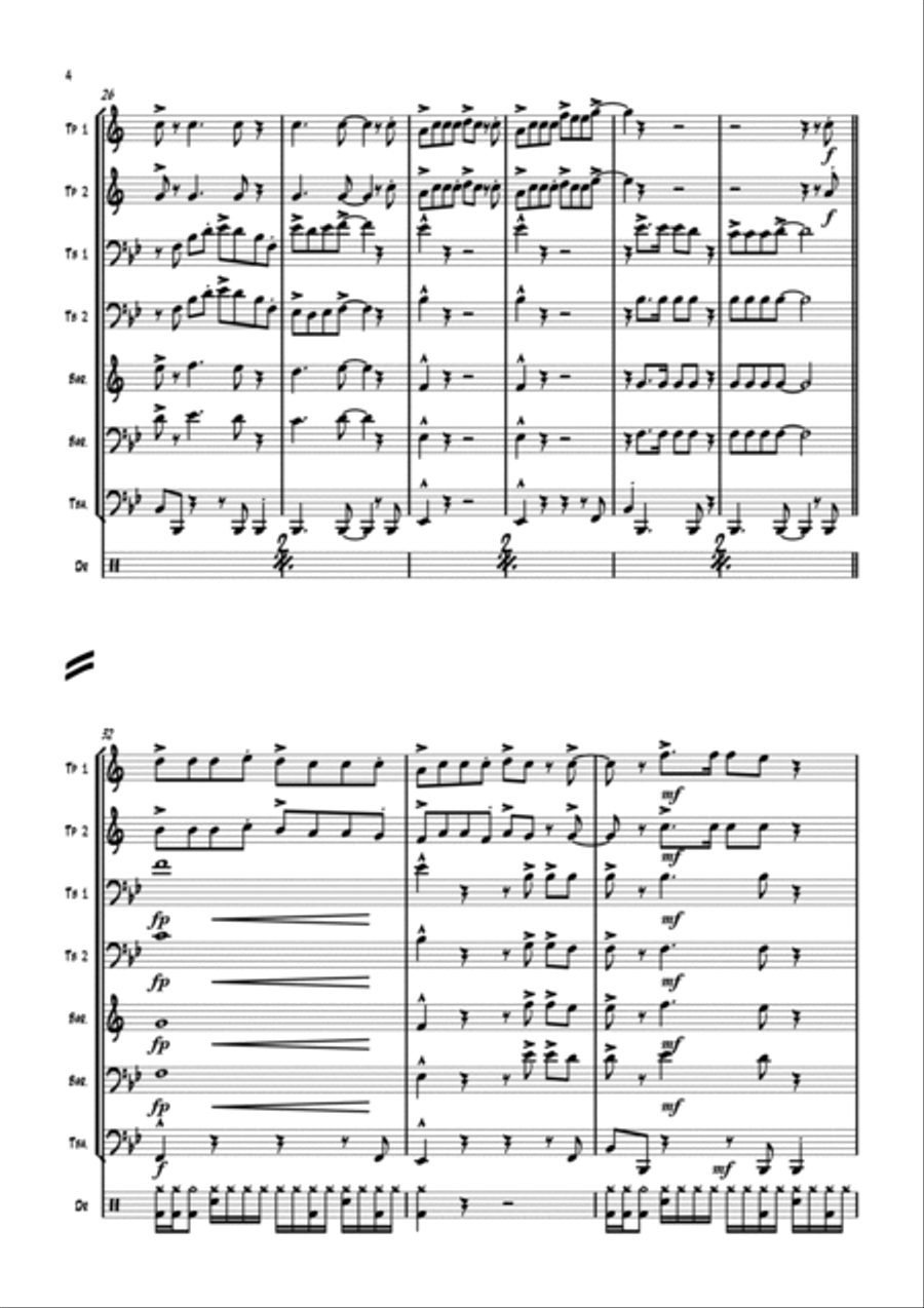 Black Or White (rap Version) Euphonium scores gallery preview page 5