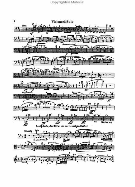 Orchestral Excerpts from the Symphonic Works -- Cello Solo from Don Quixote