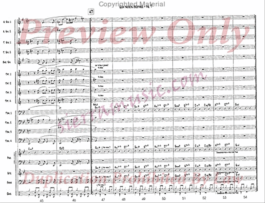 Guy Noir's Brother Guy Noir's Brother Jazz Ensemble scores gallery preview page 8