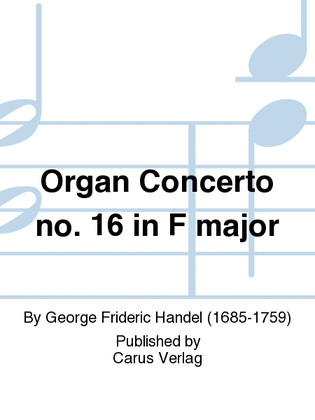Organ Concerto no. 16 in F major
