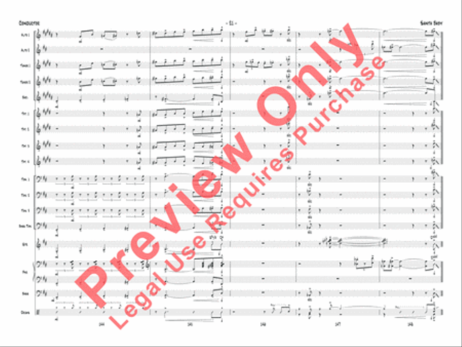 Santa Baby Jazz Ensemble scores gallery preview page 42