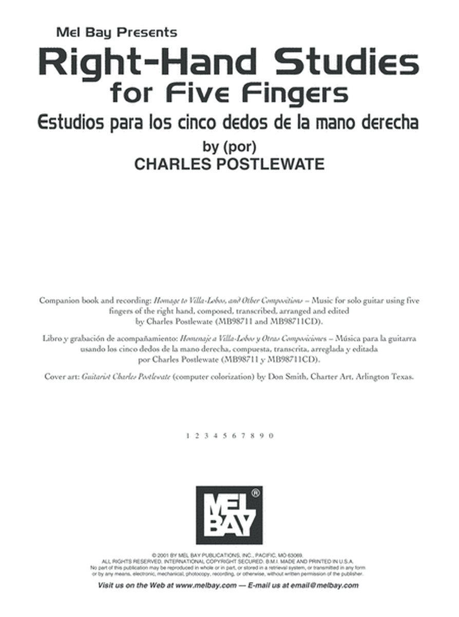 Right-Hand Studies for Five Fingers