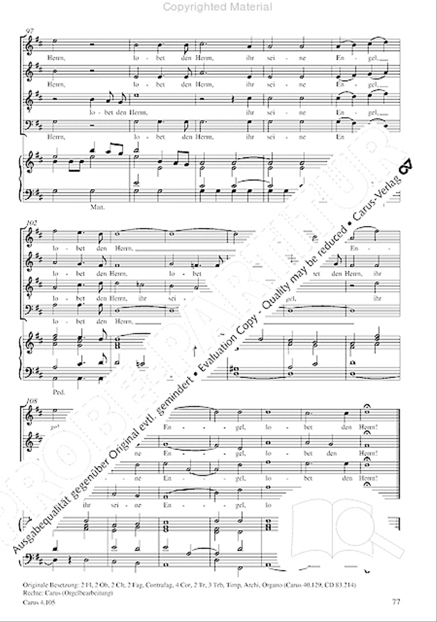 Choral collection Mendelssohn - editionchor Choir scores gallery preview page 78