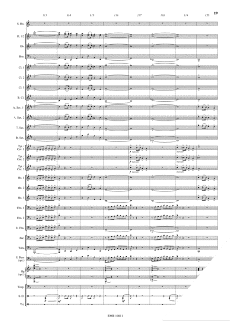 Horn Concerto Concert Band scores gallery preview page 20