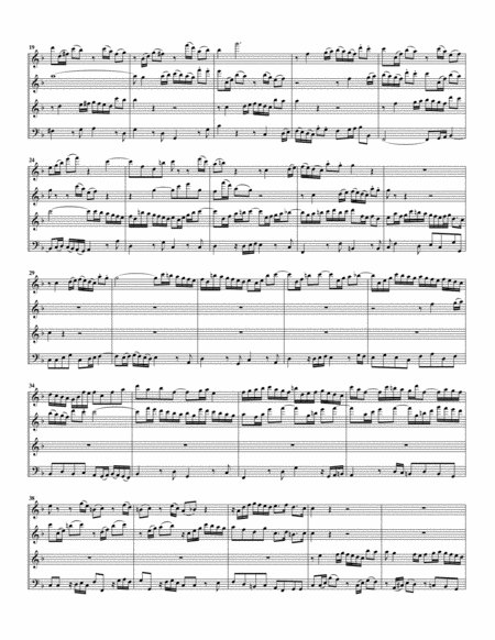 Ich bin herrlich, ich bin schön from Cantata BWV 49 (arrangement for 4 recorders) image number null