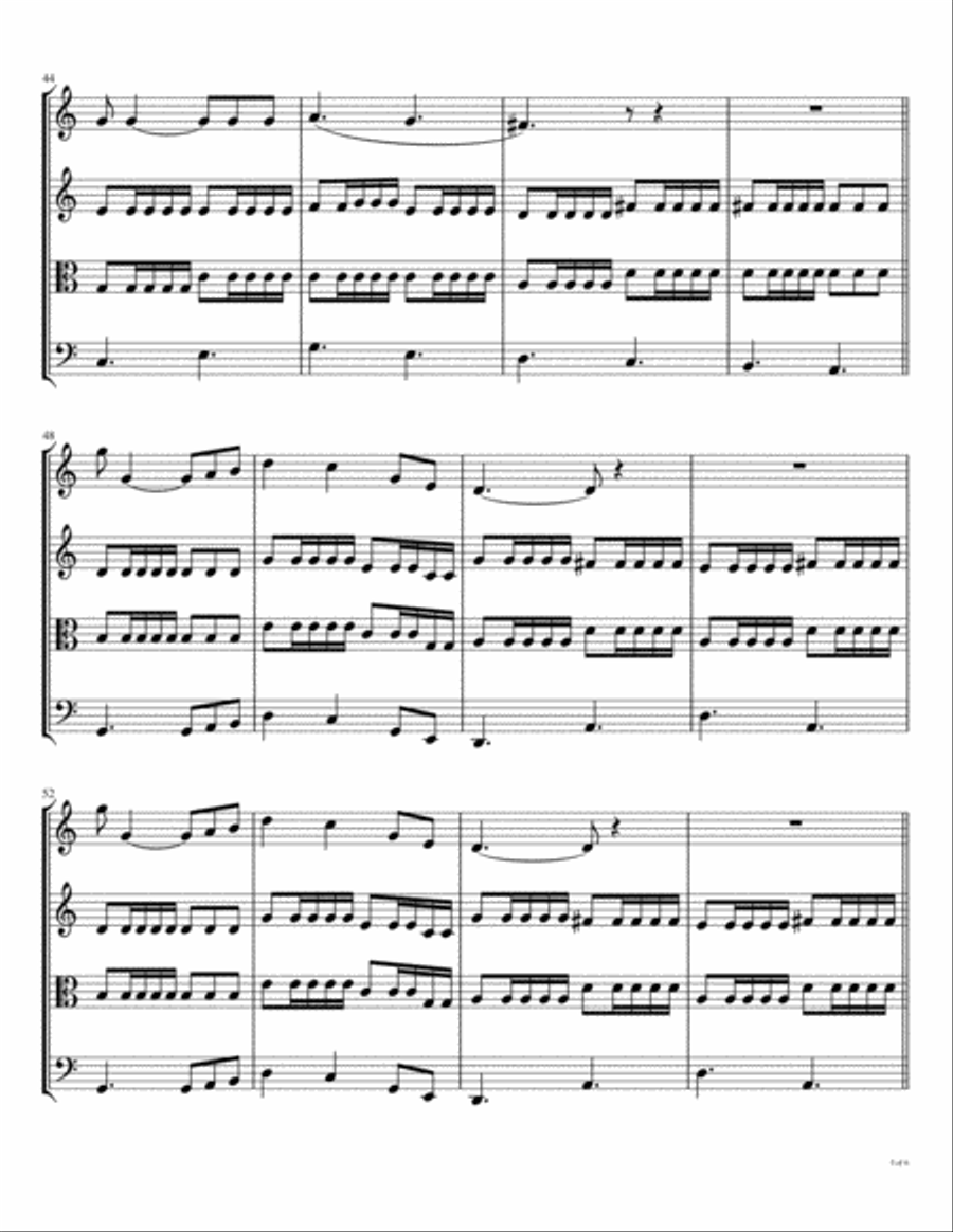 You've Got To Hide Your Love Away String Quartet scores gallery preview page 6
