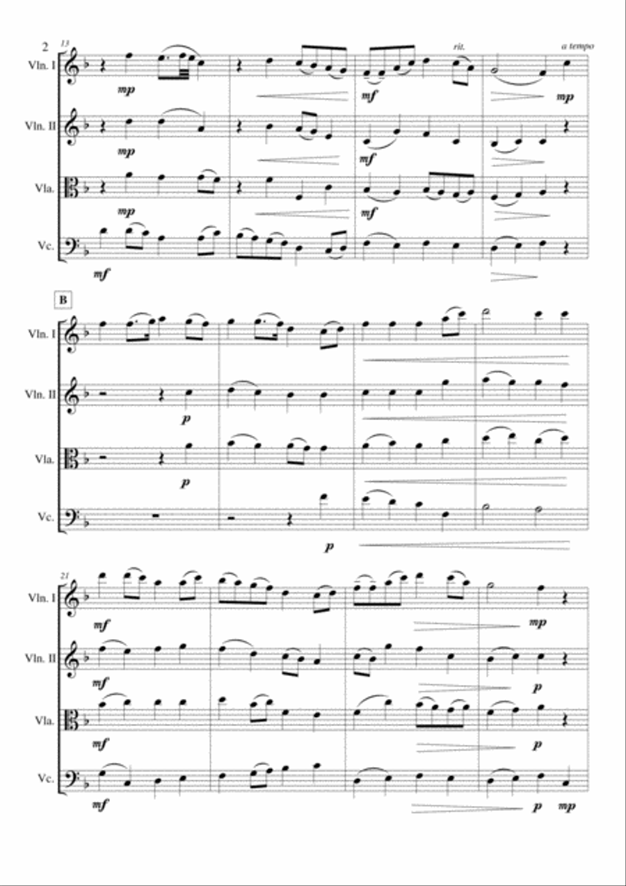 Loch Lomond String Quartet scores gallery preview page 2