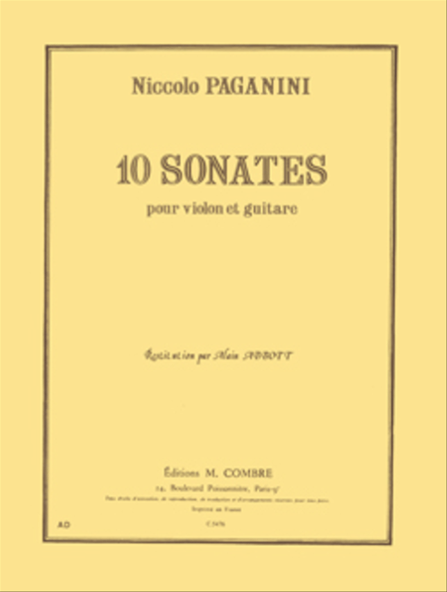 Sonates (10) Violin scores gallery preview page 1