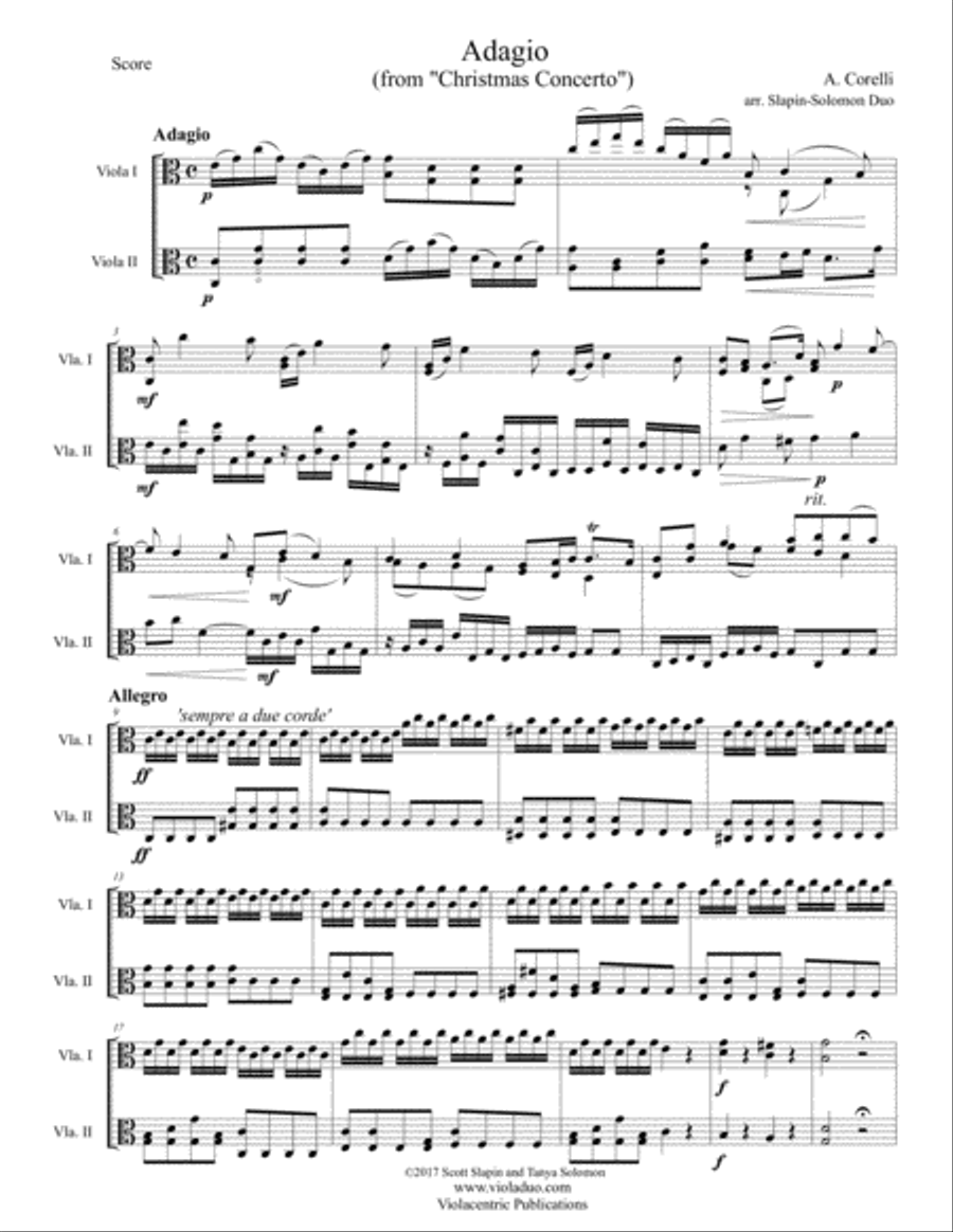 Twenty-Five Tunes for Twenty-Five Days of Christmas (for Two Violas) String Duet scores gallery preview page 4