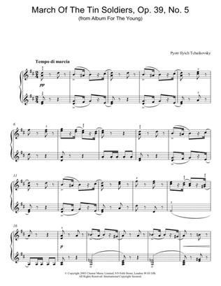 March Of The Tin Soldiers, Op. 39, No. 5 (from Album For The Young)