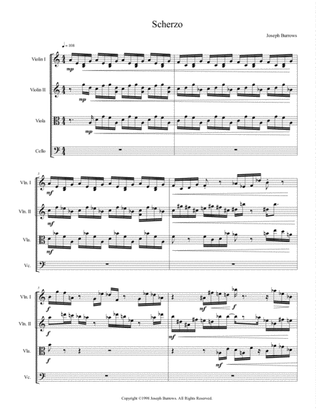 Scherzo for String Quartet by Joseph Burrows