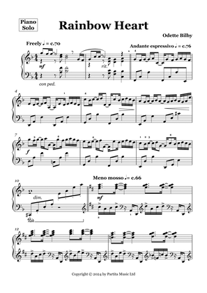 Rainbow Heart (Piano Solo Grade 7-8 UK)