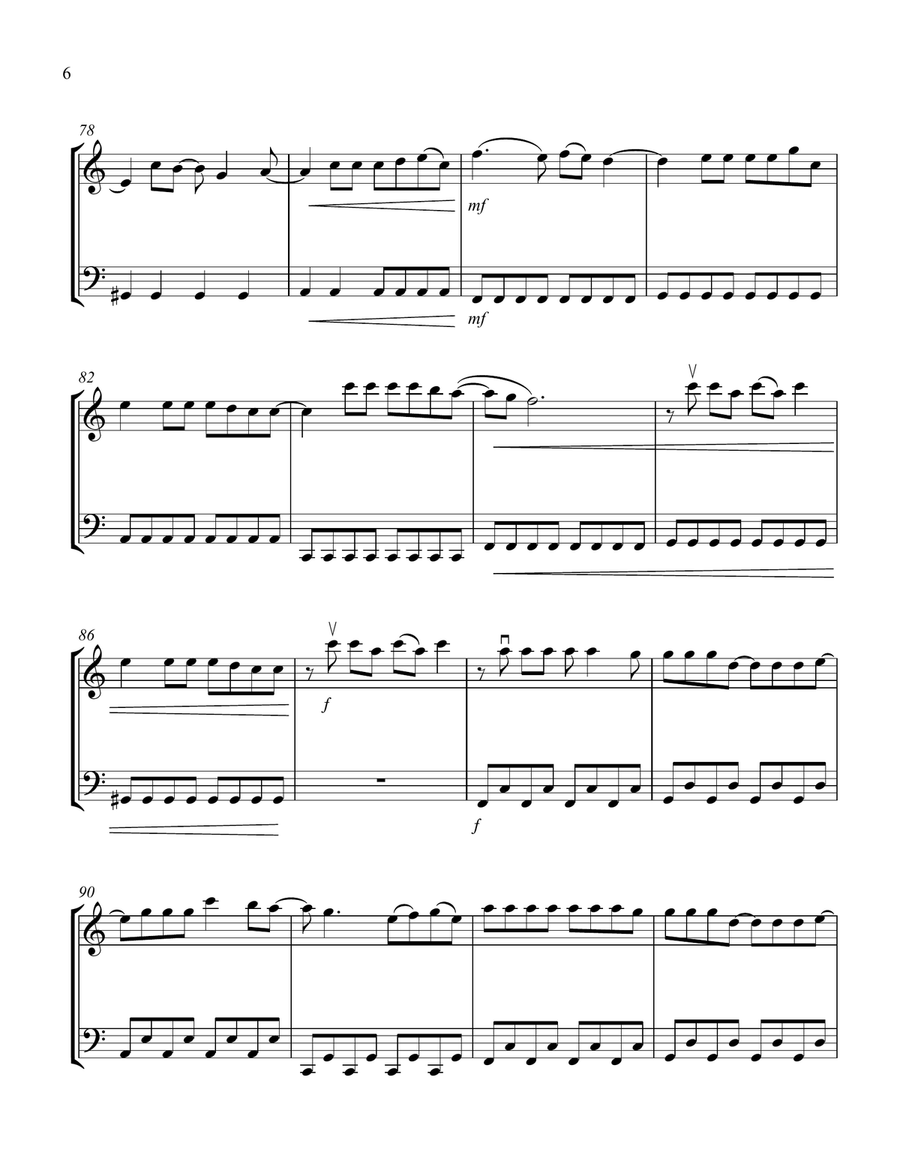 Bad Romance String Duet scores gallery preview page 6