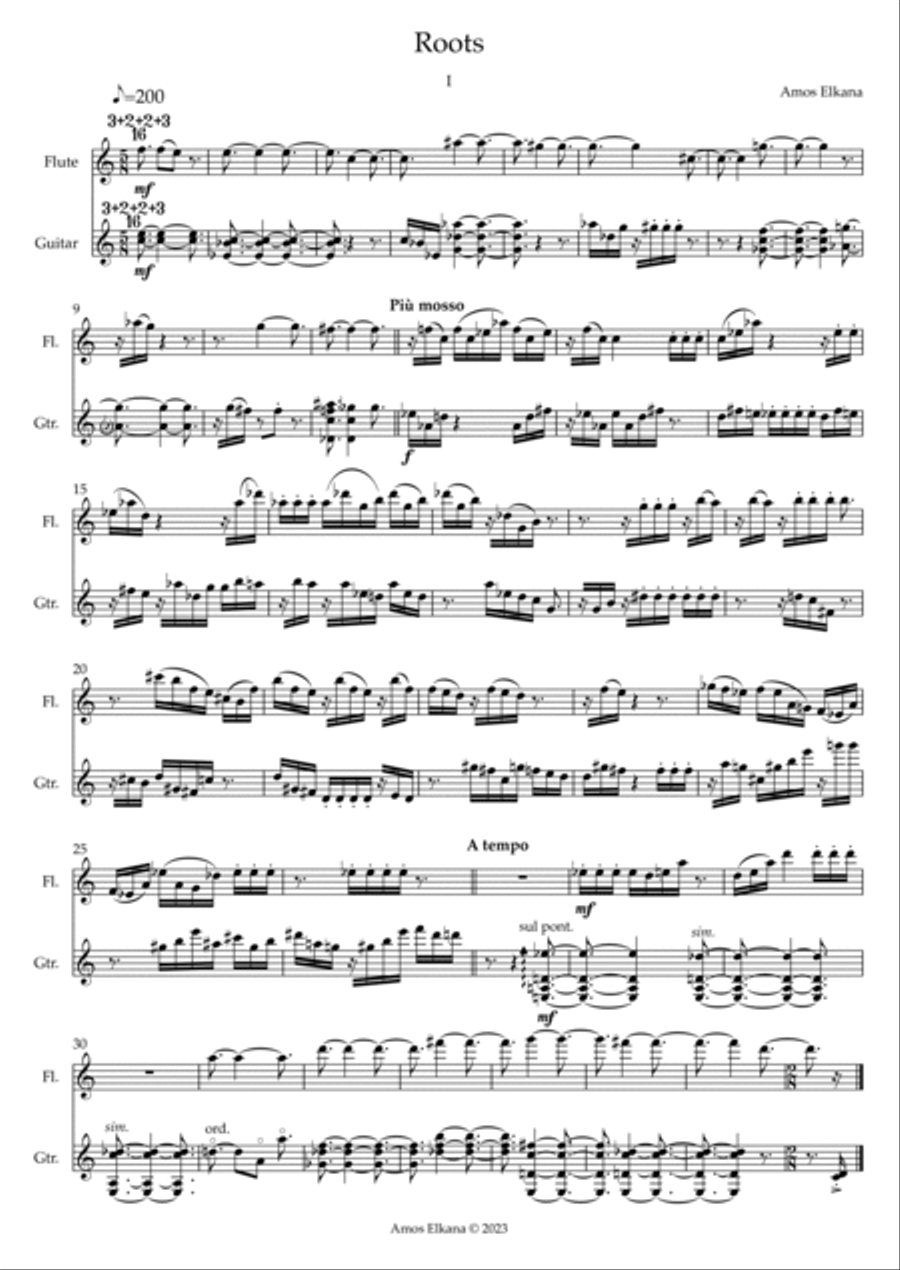 Roots Flute scores gallery preview page 3