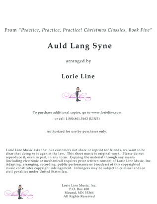 Book cover for Auld Lang Syne - EASY!