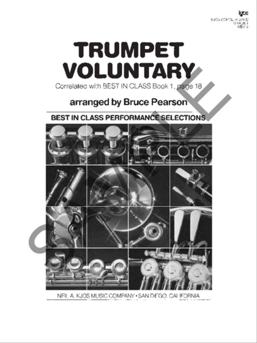 Trumpet Voluntary Concert Band scores gallery preview page 2