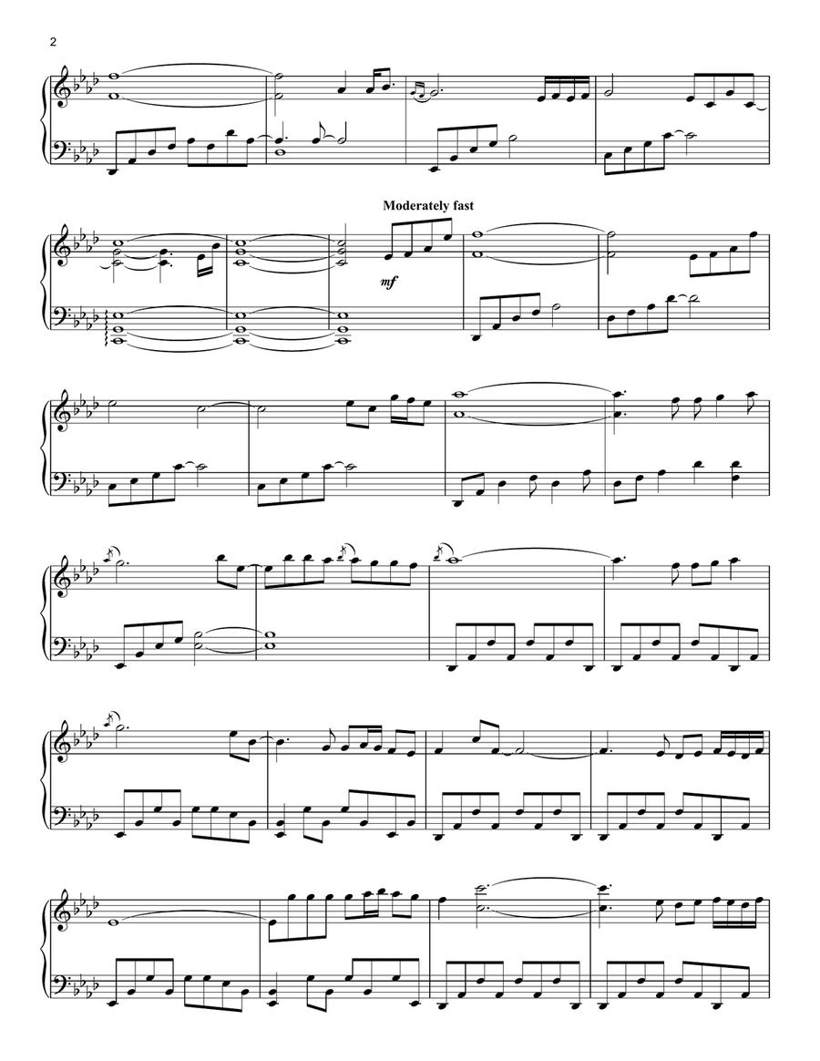 If I Could Tell You Piano Solo scores gallery preview page 2