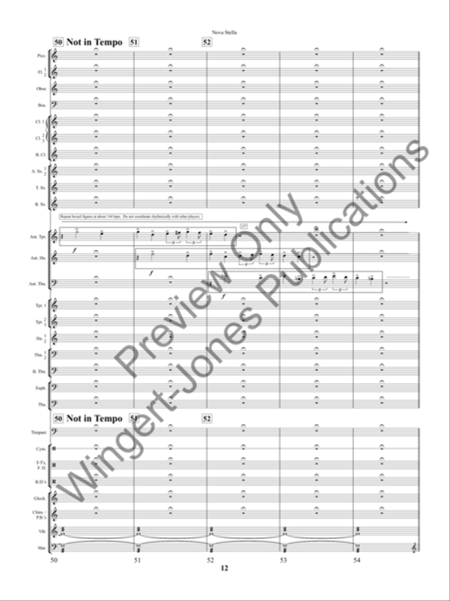 Nova Stella Concert Band scores gallery preview page 15