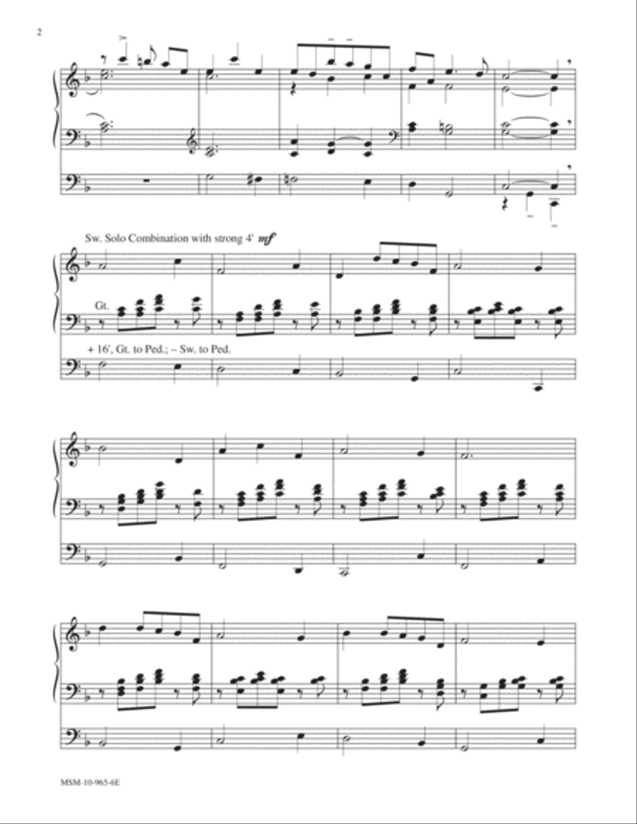 Intermezzo (from Cavalleria Rusticana - P. Mascagni) Organ scores gallery preview page 2