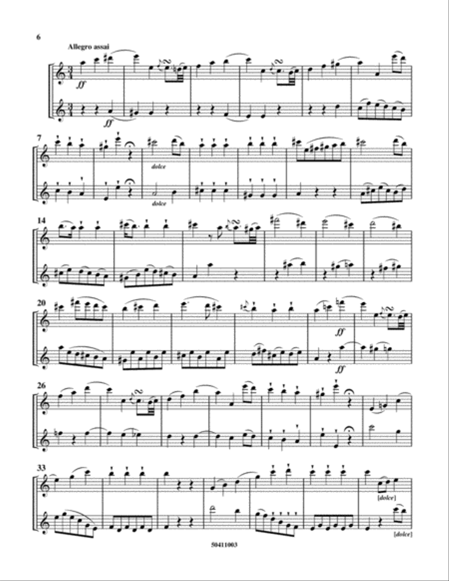 Duo Concertant, Op. 81, No. 3 Flute Duet scores gallery preview page 4
